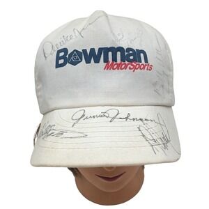 Bowman Motorsports Junior Johnson + Wally Dallenbach Autographed Cap +4 More Sig
